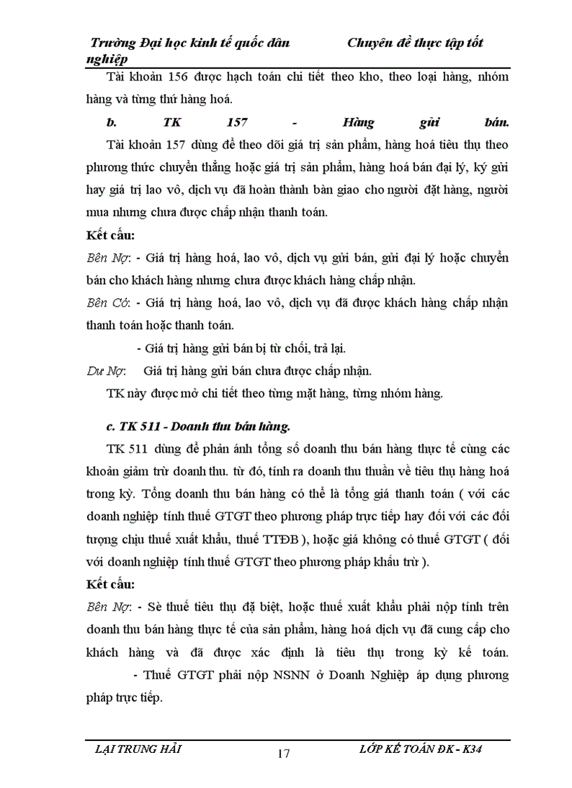 image for page Hoàn thiện kế toán tiêu thụ hàng hoá và xác định kết quả tiêu thụ tại Công ty cổ phần thương mại và Dư