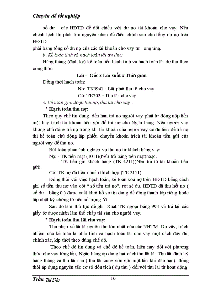 image for page Giải pháp và kiến nghị nhằm hoàn thiện nghiệp vụ kế toán cho vay tại Ngân hàng No&PTNT Đông Bình, tỉnh Nam Định