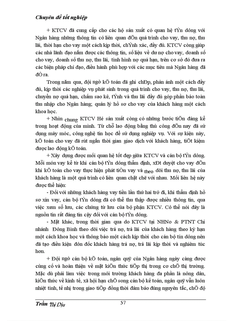 image for page Giải pháp và kiến nghị nhằm hoàn thiện nghiệp vụ kế toán cho vay tại Ngân hàng No&PTNT Đông Bình, tỉnh Nam Định