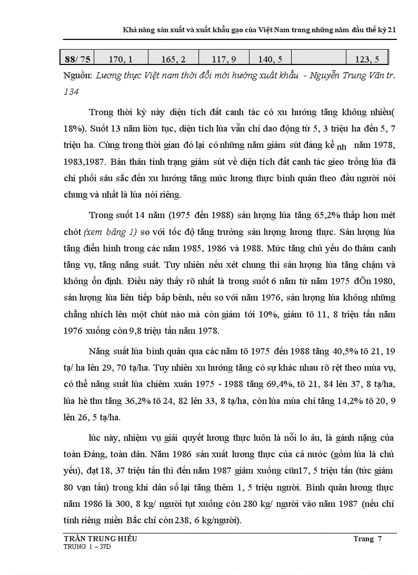 image for page Khả năng sản xuất và xuất khẩu gạo của Việt Nam trong những năm đầu thế kỷ 21