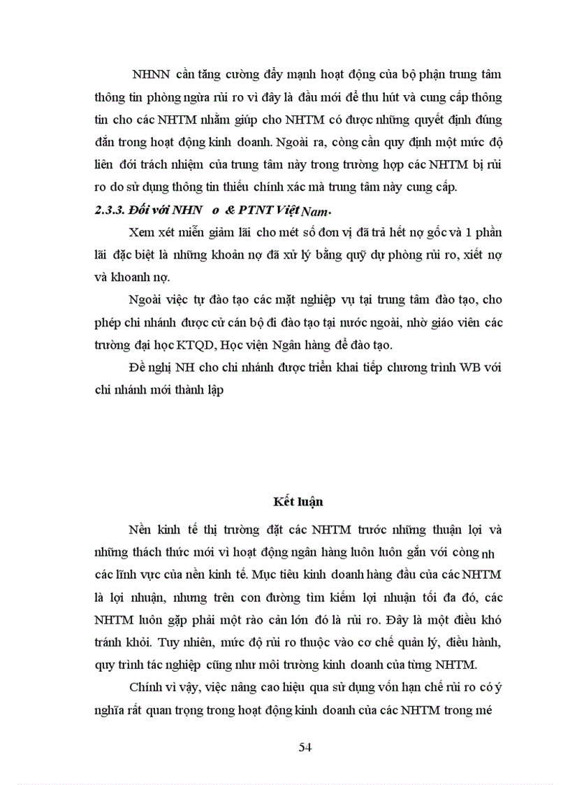 image for page Giải pháp nhằm nâng cao hiệu quả sử dụng vốn tại Ngân hàng nông nghiệp và phát triển nông thôn chi nhánh Lương Tài-Bắc Ninh
