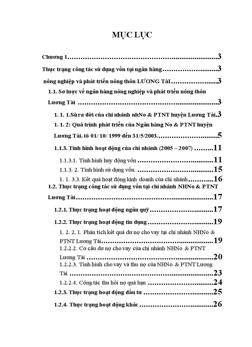 image for page Giải pháp nhằm nâng cao hiệu quả sử dụng vốn tại Ngân hàng nông nghiệp và phát triển nông thôn chi nhánh Lương Tài-Bắc Ninh