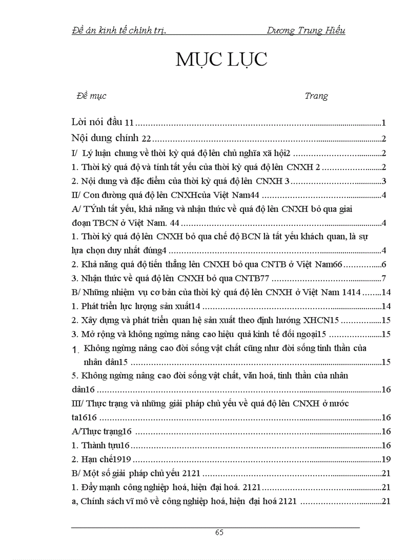 image for page Thực trạng và những giải pháp chủ yếu về quá độ lên cnxh ở nước ta