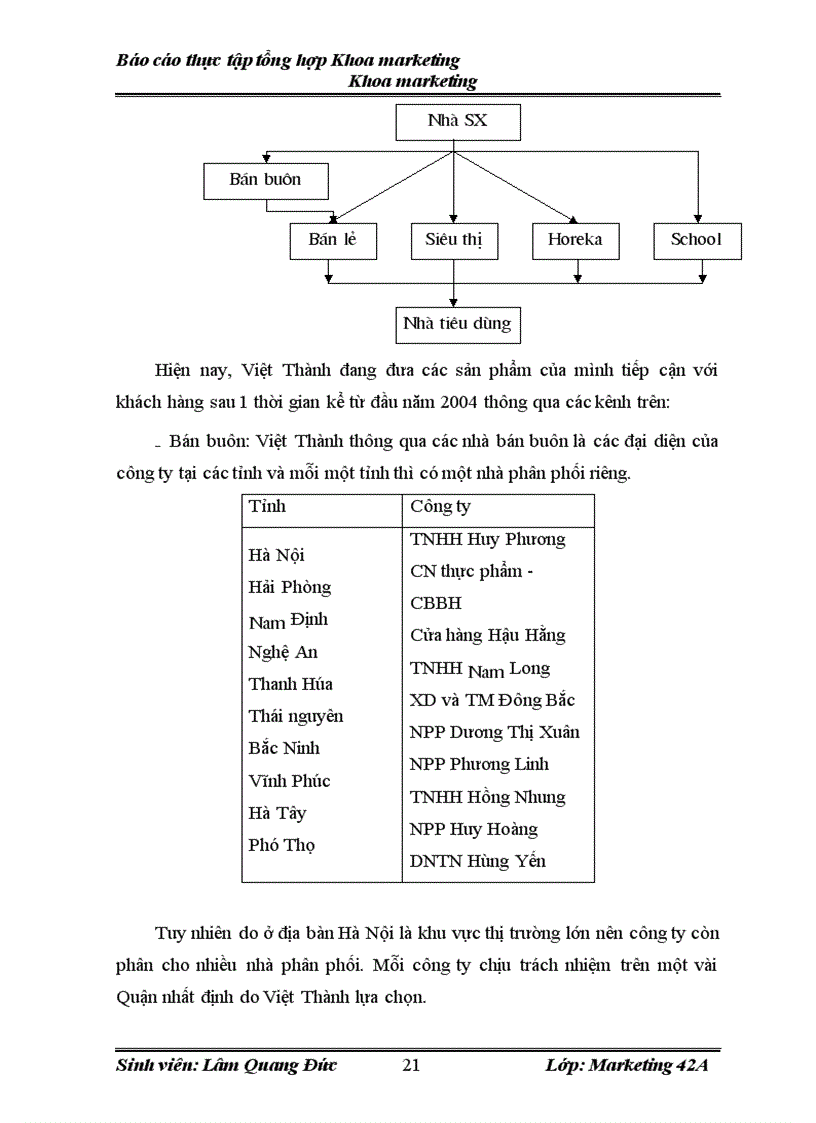 image for page Hoàn thiện hệ thống marketing mix của công ty THHH Việt Thành