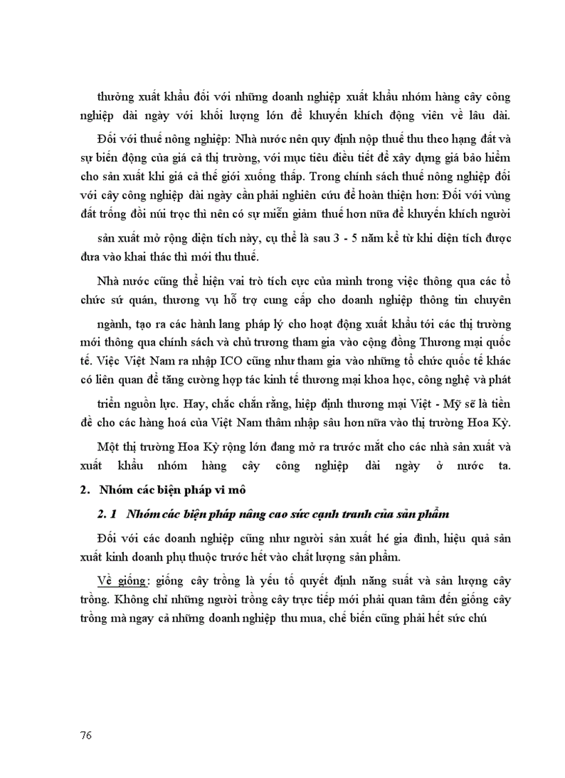 image for page Thực trạng và một số giải pháp đẩy mạnh xuất khẩu nhóm hàng cây công nghiệp dài ngày