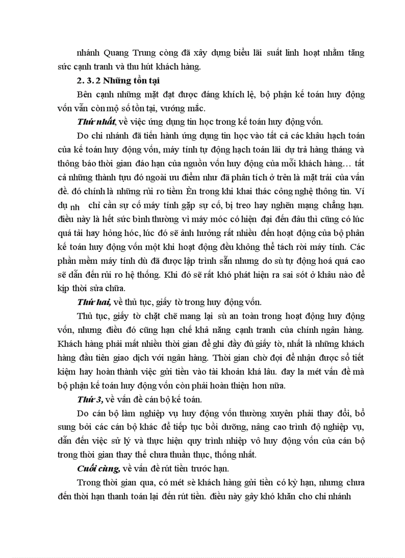 image for page Kế toán nghiệp vụ huy động vốn tại Ngân Hàng Đầu Tư & Phát Triển Việt Nam chi nhánh Quang Trung: thực trạng và giải pháp
