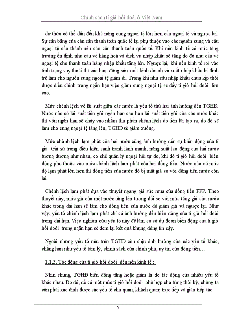 image for page Tỉ giá hối đoái và chính sách tỉ giá hối đoái ở Việt Nam