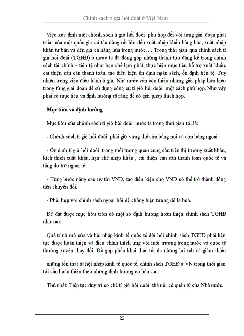 image for page Tỉ giá hối đoái và chính sách tỉ giá hối đoái ở Việt Nam