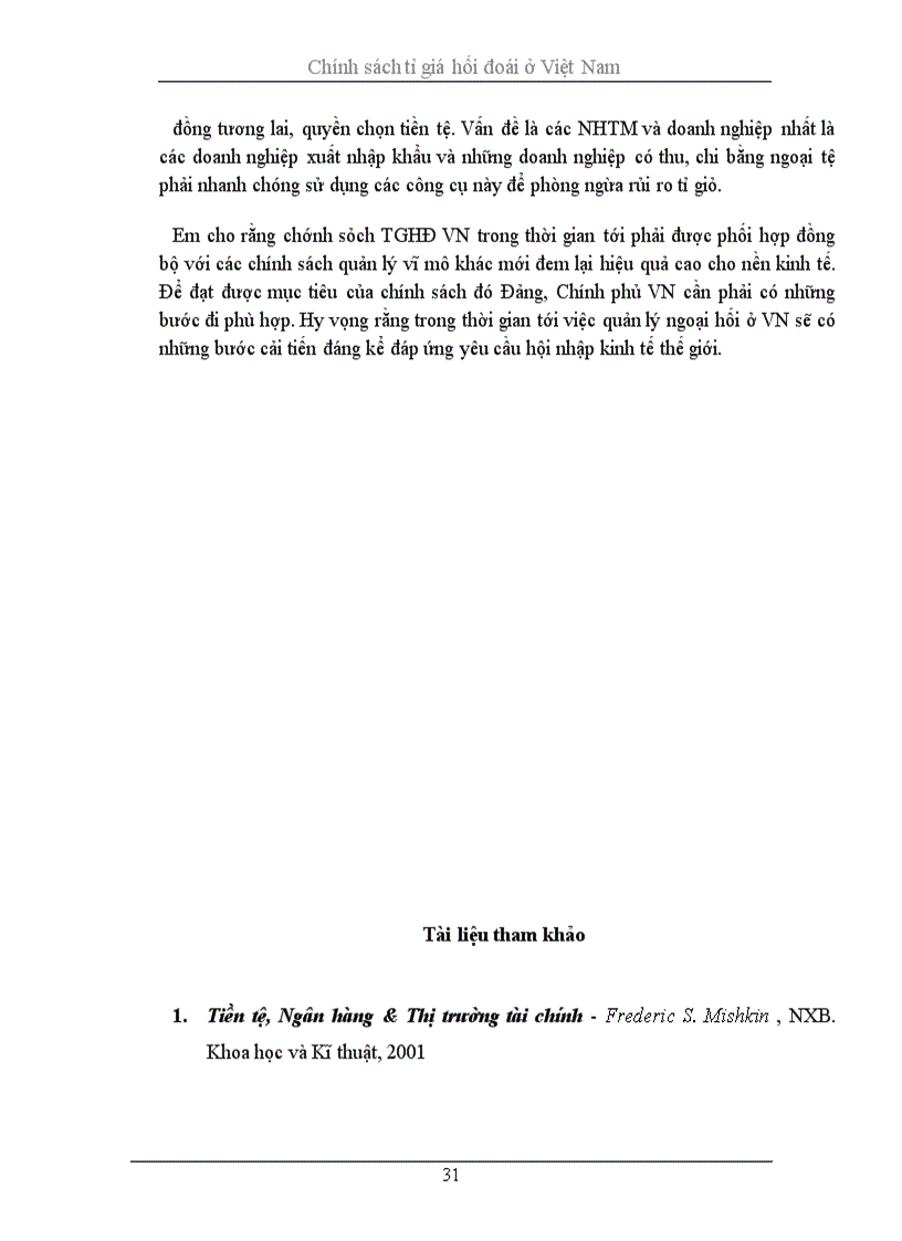 image for page Tỉ giá hối đoái và chính sách tỉ giá hối đoái ở Việt Nam