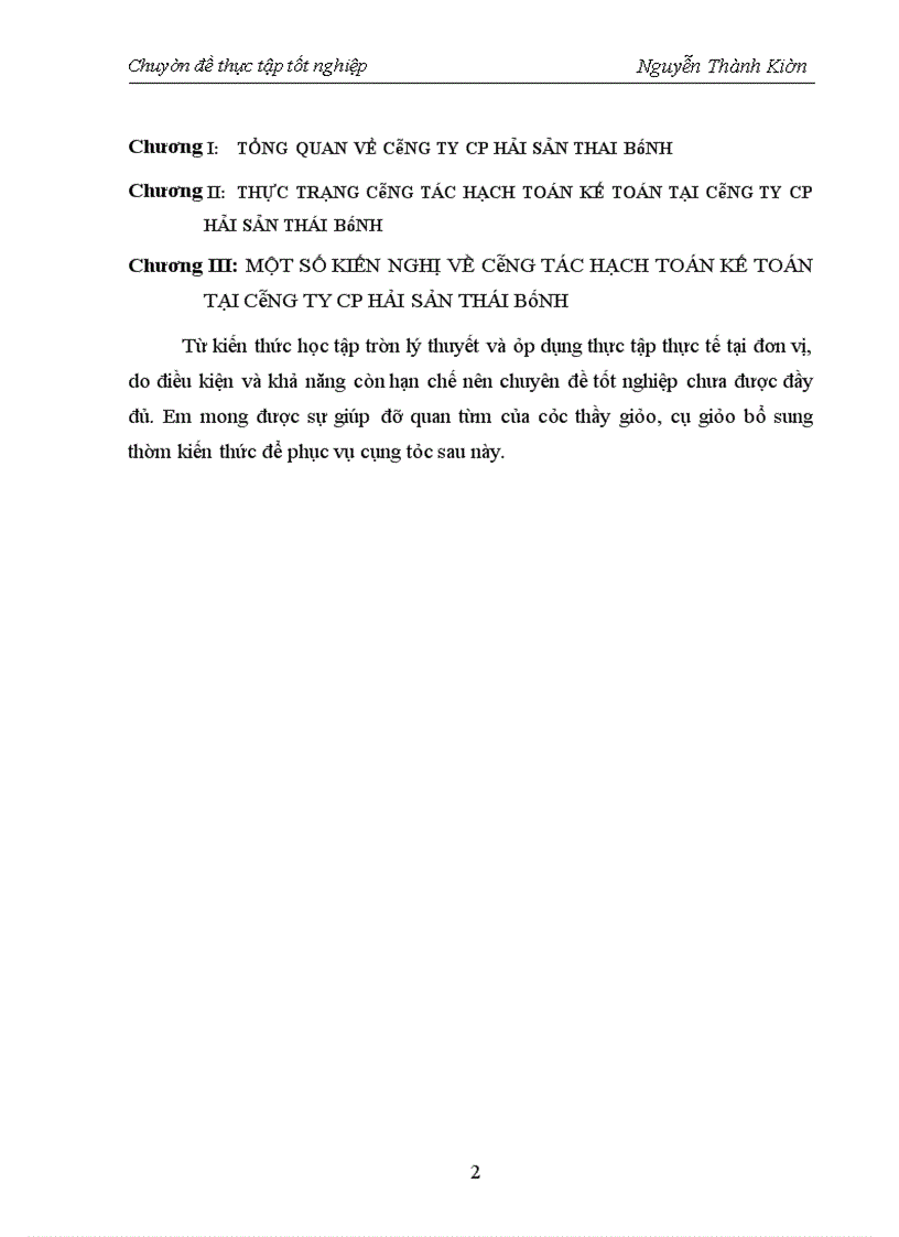 image for page Hoàn thiện hạch toán Tài sản cố định tại Công ty cổ phần Hải sản Thái Bình