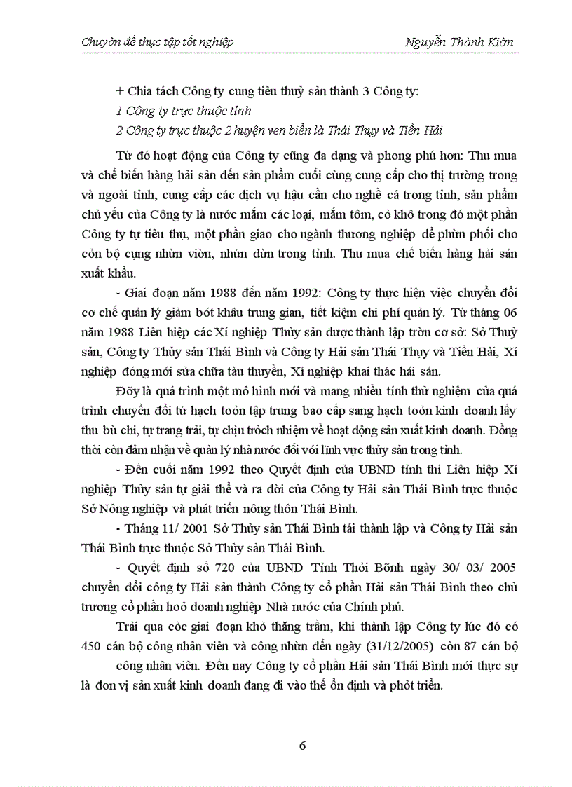 image for page Hoàn thiện hạch toán Tài sản cố định tại Công ty cổ phần Hải sản Thái Bình