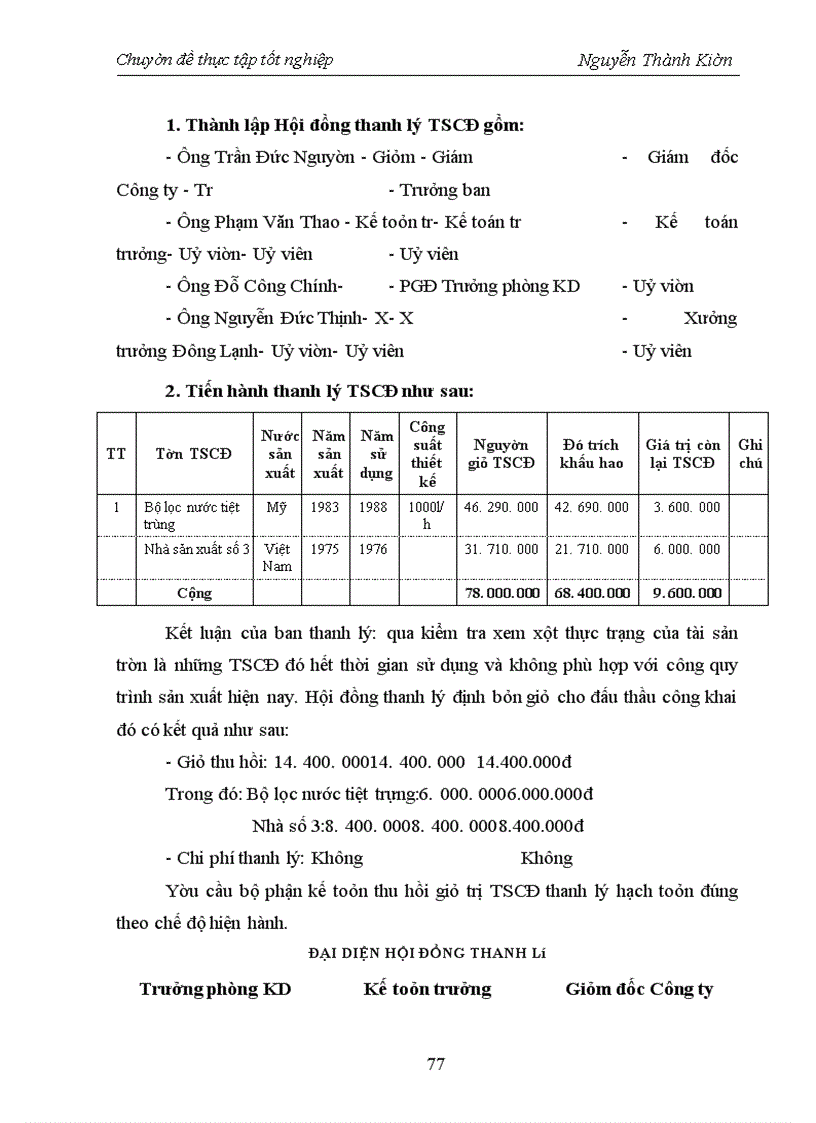 image for page Hoàn thiện hạch toán Tài sản cố định tại Công ty cổ phần Hải sản Thái Bình