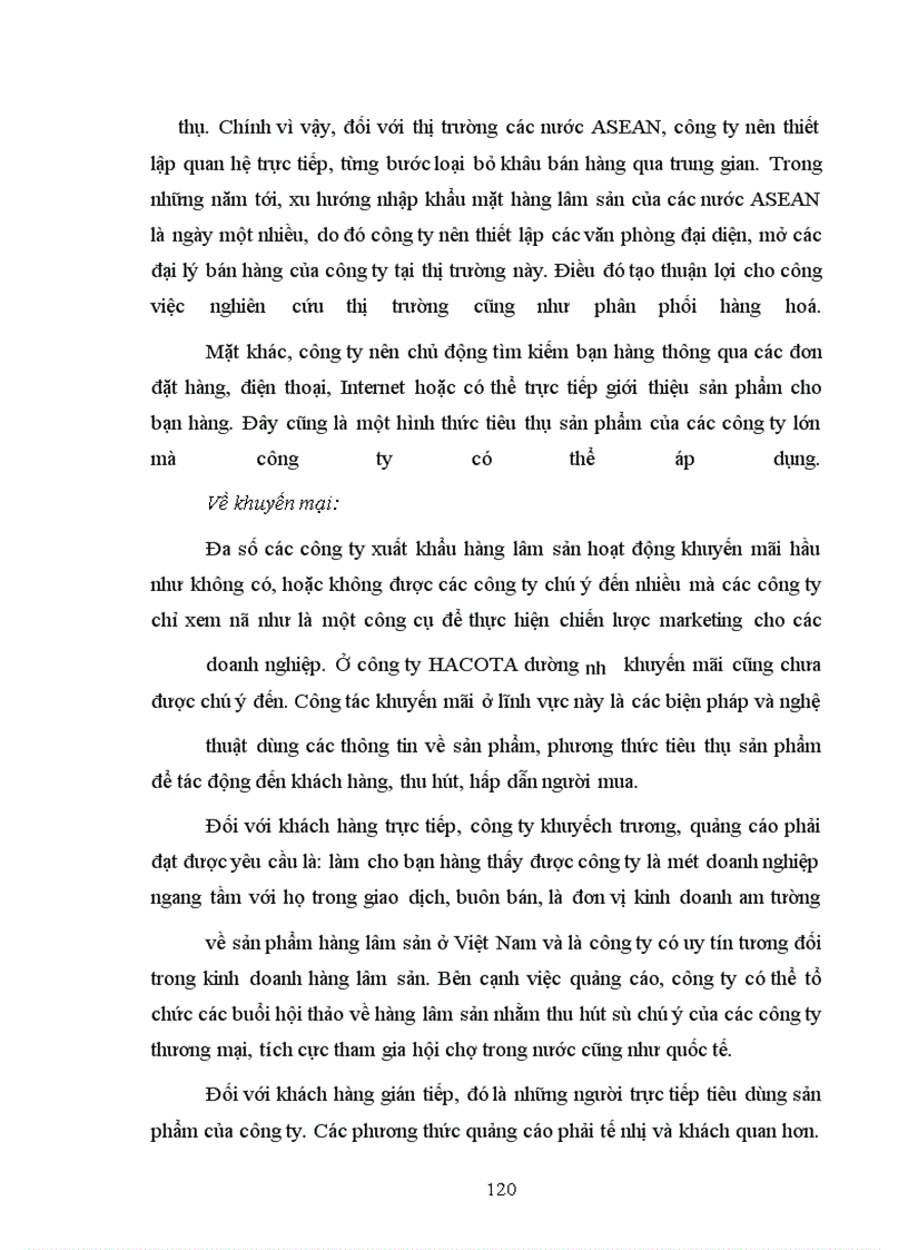 image for page Chiến lược kinh doanh xuất khẩu hàng lâm sản vào thị trường ASEAN của công ty sản xuất xuất nhập khẩu và du lịch HACOTA