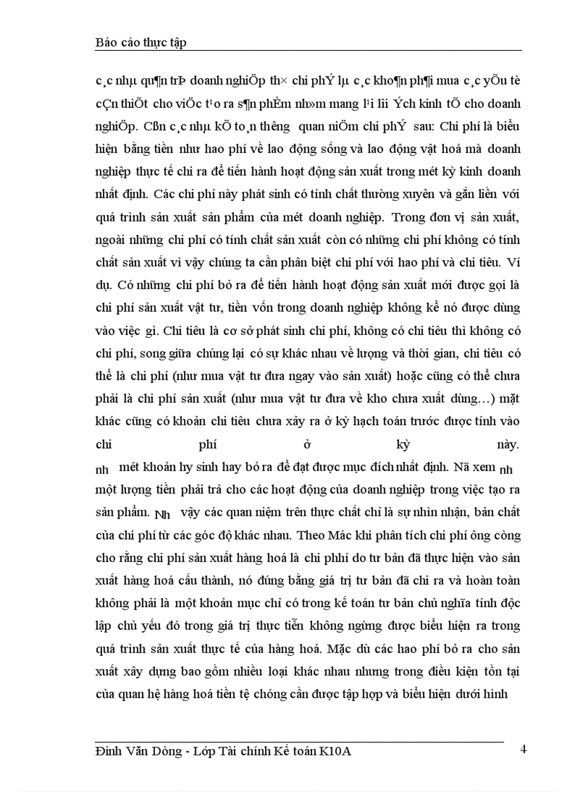 image for page Hoạch toán chi phí và tính giá thành của công tác kế toán tại công ty Gạch ốp lát HN
