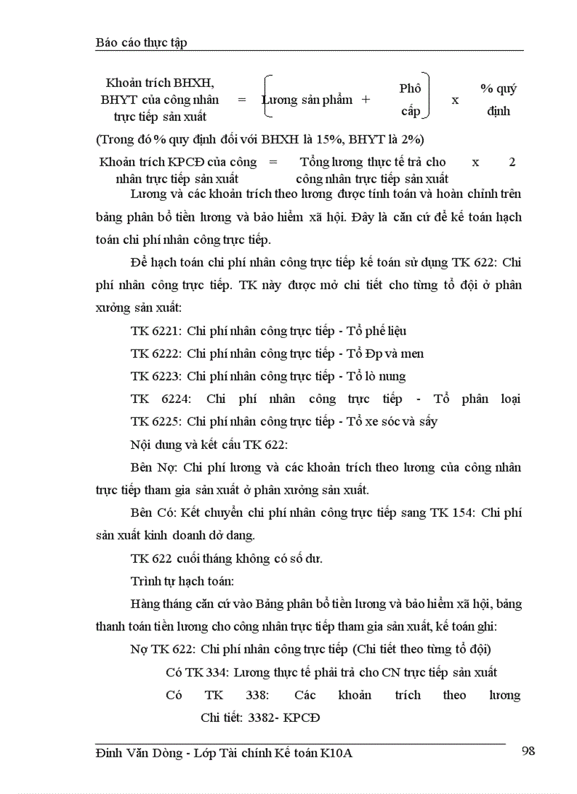 image for page Hoạch toán chi phí và tính giá thành của công tác kế toán tại công ty Gạch ốp lát HN