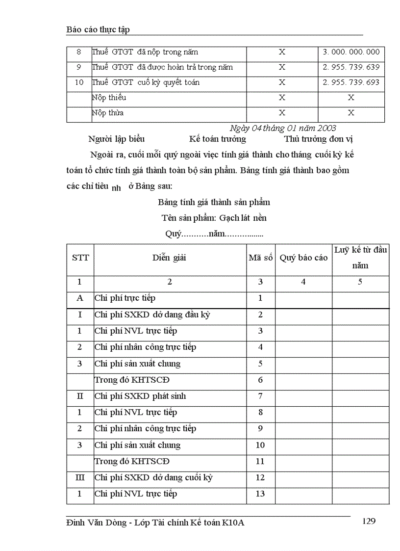 image for page Hoạch toán chi phí và tính giá thành của công tác kế toán tại công ty Gạch ốp lát HN