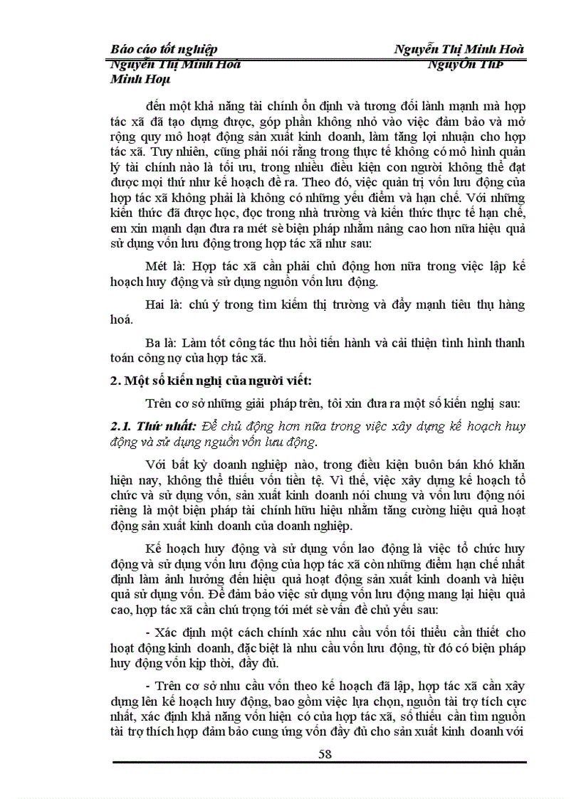 image for page Một số biện pháp nhằm nâng cao hiệu quả quản lý và sử dụng vốn lưu động trong Hợp tác xã công nghiệp Hoàng Long