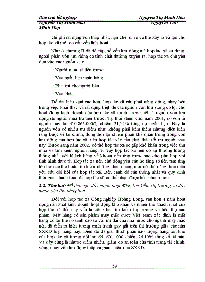 image for page Một số biện pháp nhằm nâng cao hiệu quả quản lý và sử dụng vốn lưu động trong Hợp tác xã công nghiệp Hoàng Long
