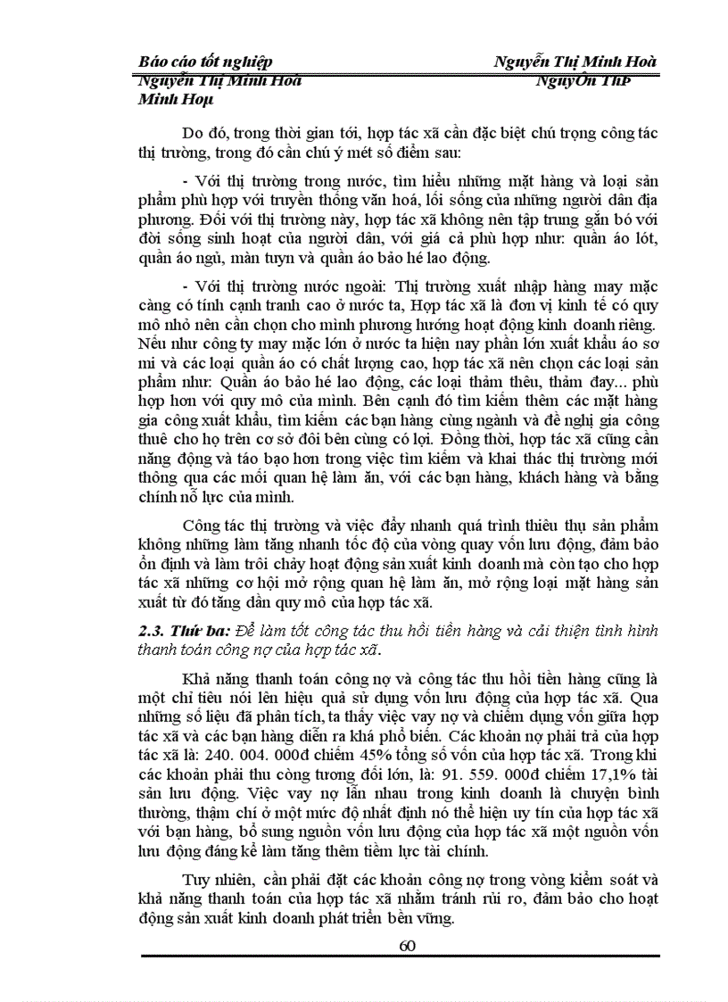 image for page Một số biện pháp nhằm nâng cao hiệu quả quản lý và sử dụng vốn lưu động trong Hợp tác xã công nghiệp Hoàng Long