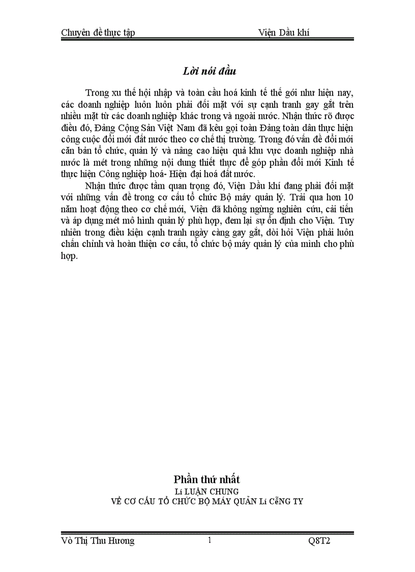 image for page Báo cáo thực tập tại Viện Dầu khí