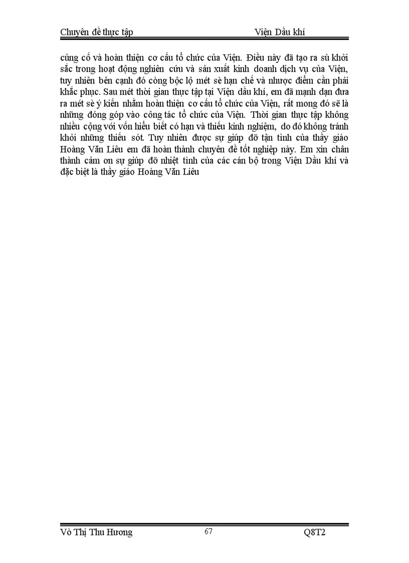 image for page Báo cáo thực tập tại Viện Dầu khí