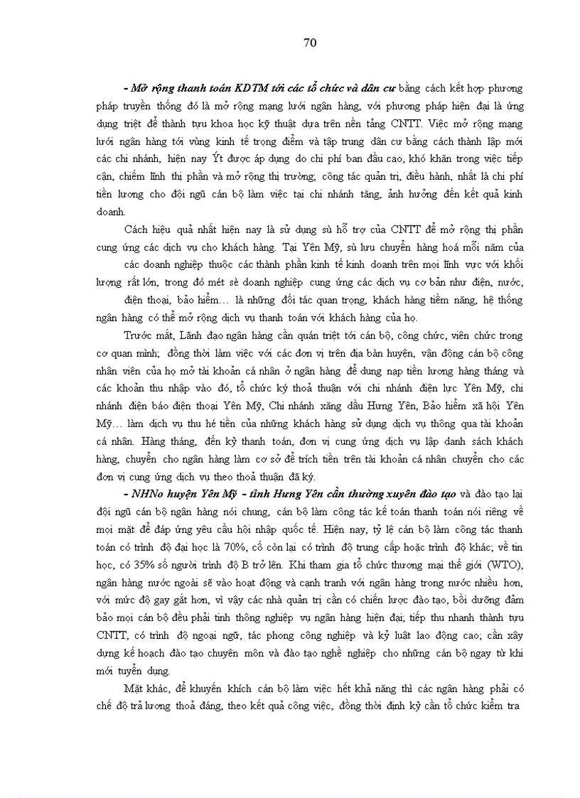 image for page Mở rộng thanh toán không dùng tiền mặt dựa trên nền tảng công nghệ thông tin tại NHNo huyện Yên Mỹ - tỉnh Hưng Yên