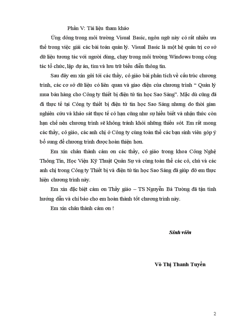 image for page Quản lý mua bán hàng cho Công ty thiết bị điện tử tin học Sao Sáng