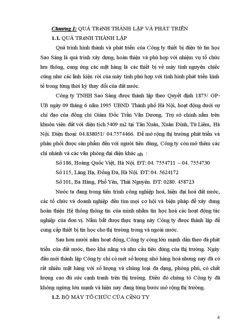 image for page Quản lý mua bán hàng cho Công ty thiết bị điện tử tin học Sao Sáng