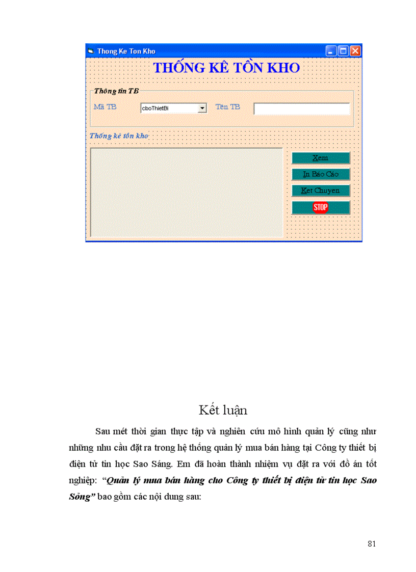 image for page Quản lý mua bán hàng cho Công ty thiết bị điện tử tin học Sao Sáng
