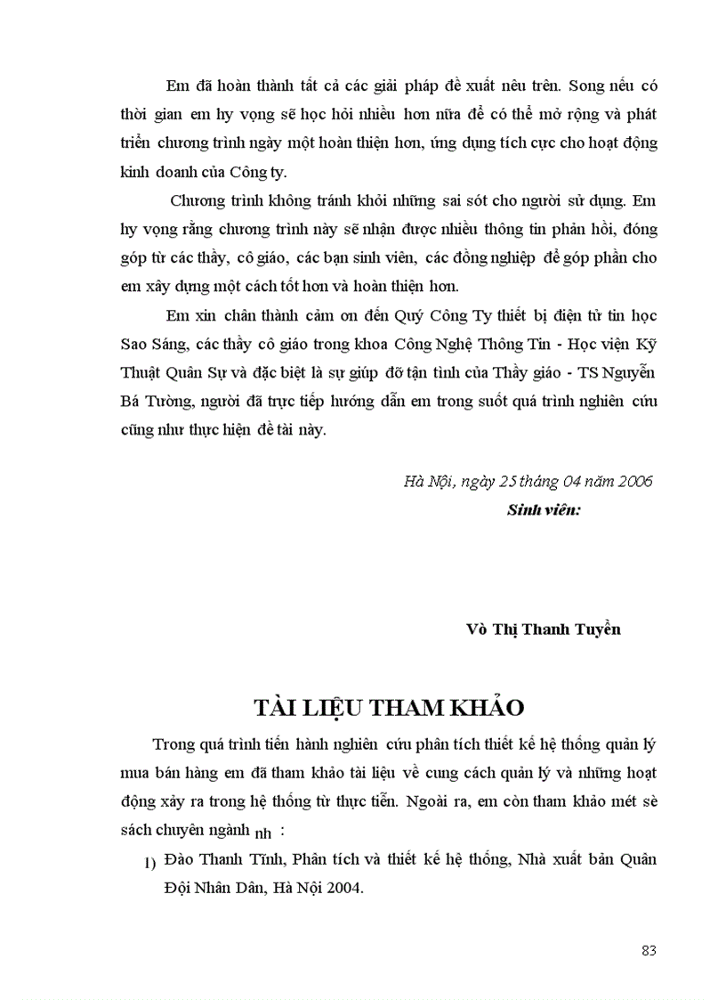 image for page Quản lý mua bán hàng cho Công ty thiết bị điện tử tin học Sao Sáng