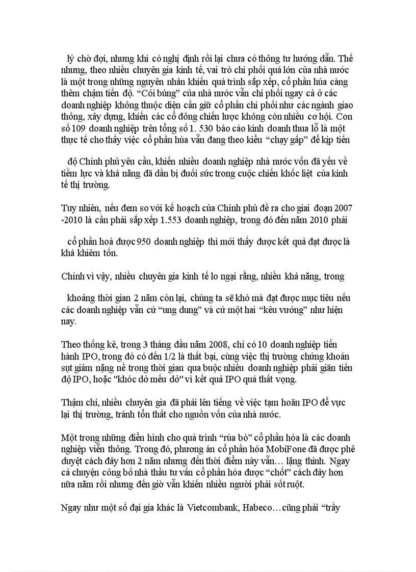 image for page Đánh giá chung về quá trình cổ phần hóa DNNN ở Việt Nam.