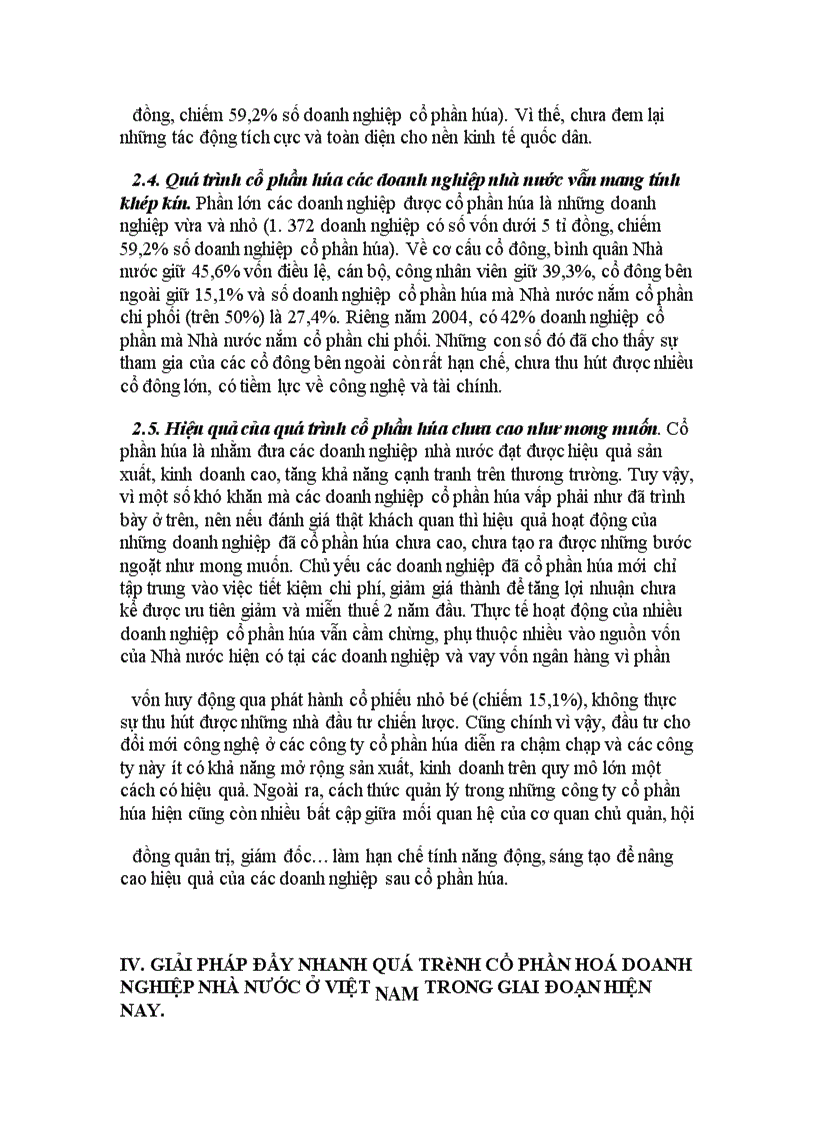 image for page Đánh giá chung về quá trình cổ phần hóa DNNN ở Việt Nam.