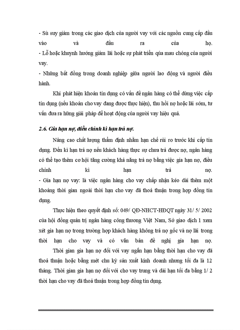 image for page Giải pháp nhằm hạn chế rủi ro tín dụng tại Sở giao dịch 1- ngân hàng công thương Việt Nam