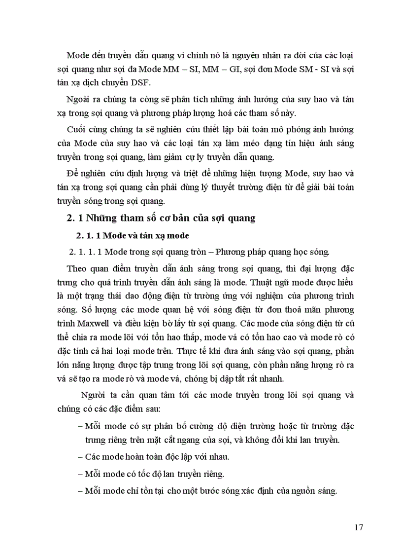 image for page Nghiên cứu về sợi quang nhằm nêu được những ảnh hưởng chủ yếu của môi trường truyền dẫn đến tín hiệu ánh sáng truyền trong sợi quang