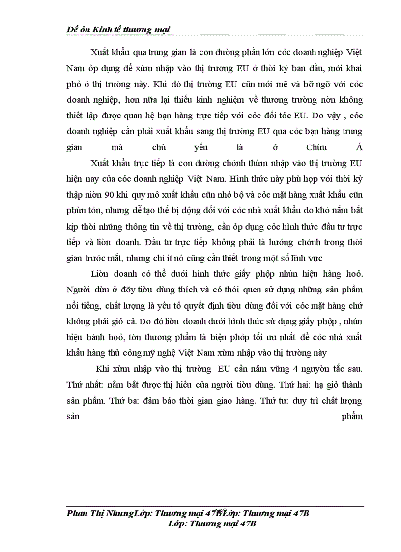 image for page Giải pháp thúc đẩy xuất khẩu hàng thủ công mỹ nghệ của Việt Nam sang thị trường EU