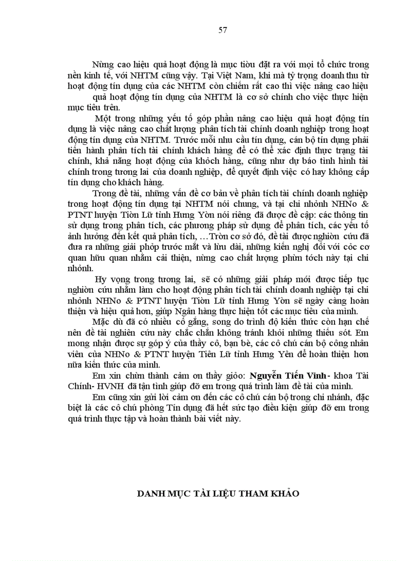 image for page Một số giải pháp nâng cao chất lượng phân tích tài chính đối với doanh nghiệp vay vốn tại chi nhánh NHNo&PTNT huyện Tiên Lữ tỉnh Hưng Yên