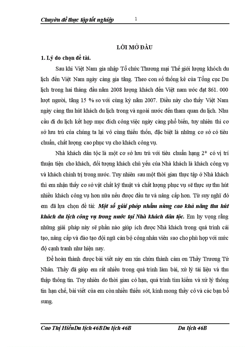 image for page Một số giải pháp nhằm nâng cao khả năng thu hút khách du lịch công vụ trong nước tại Nhà khách dân tộc