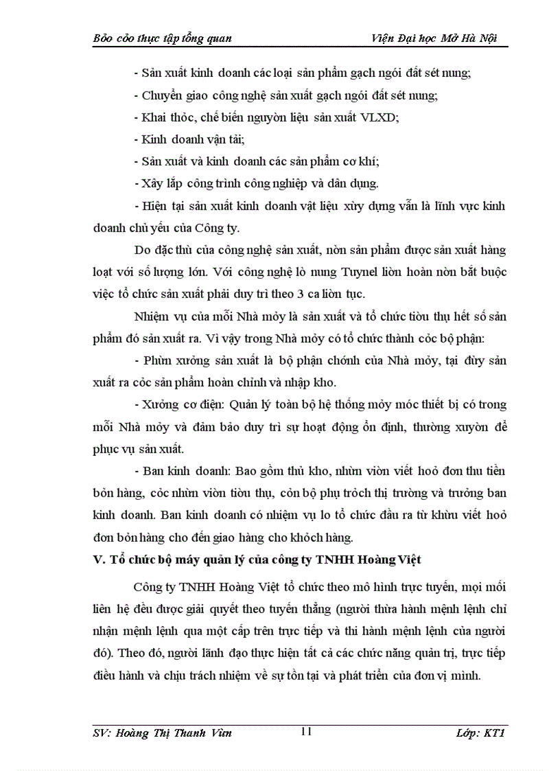 image for page Báo cáo thực tập tại công ty TNHH Hoàng Việt