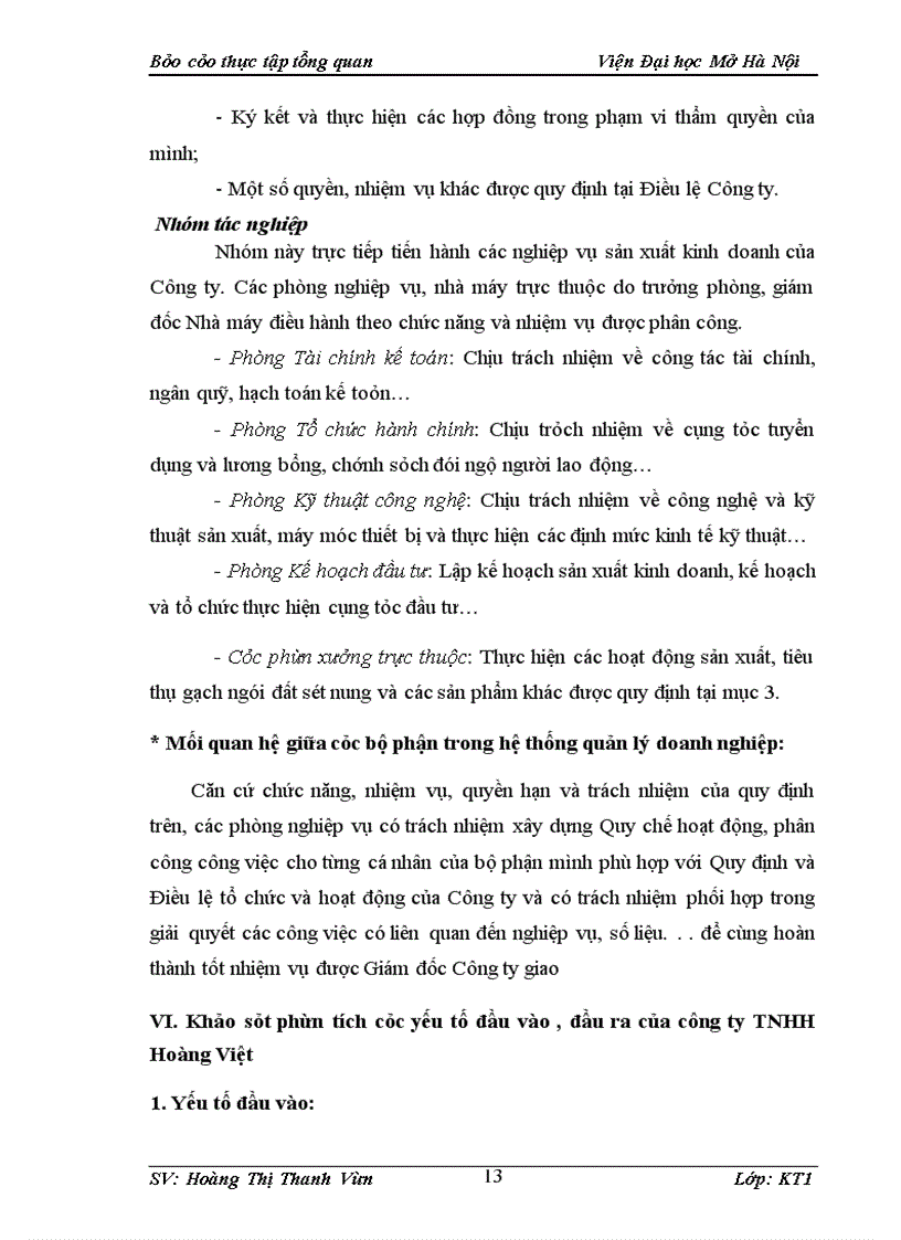 image for page Báo cáo thực tập tại công ty TNHH Hoàng Việt