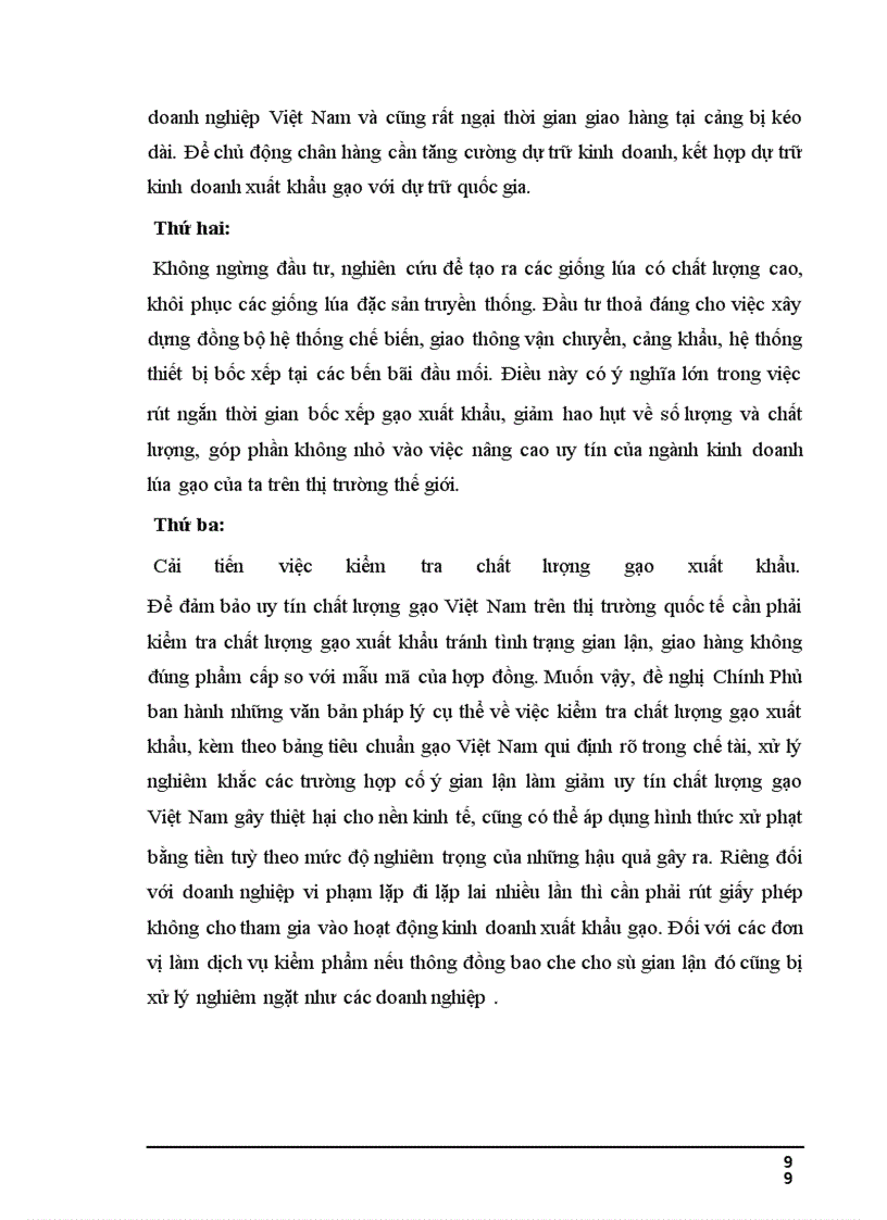 image for page Thực trạng và giải pháp cho xuất khẩu gạo Việt Nam