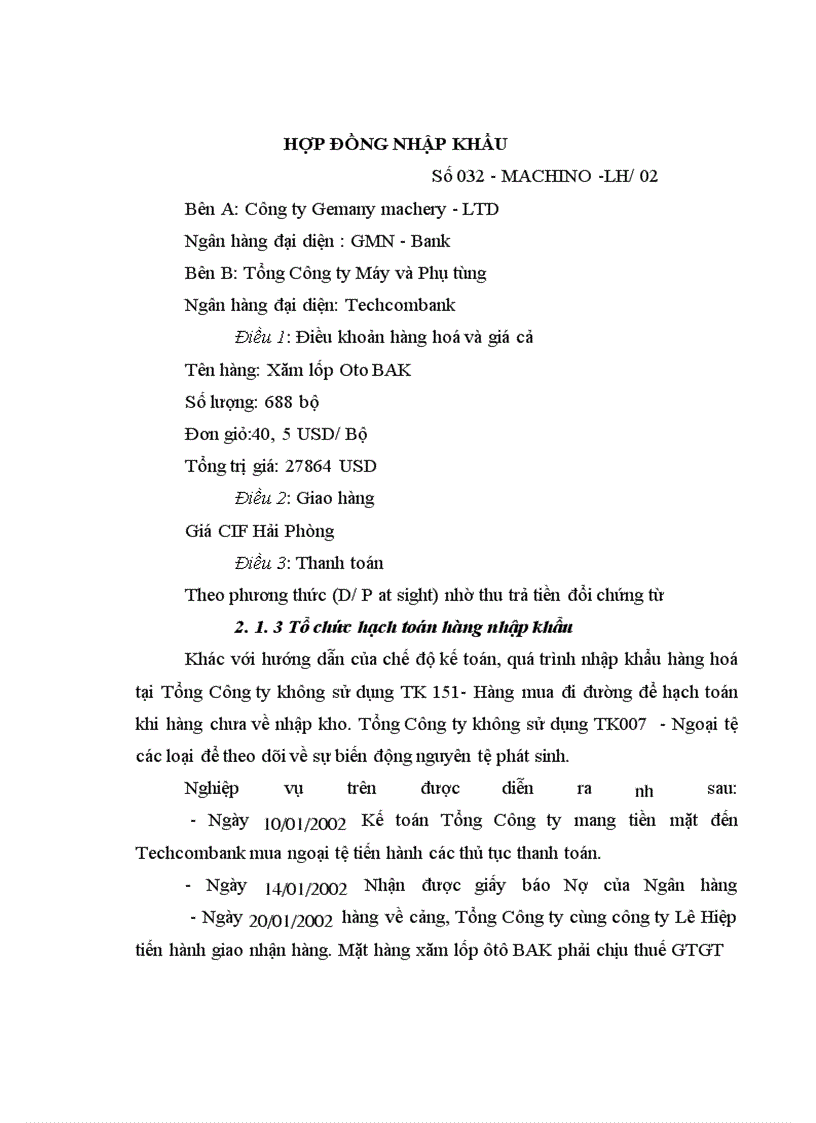 image for page Hoàn thiện công tác kế toán lưu chuyển hàng hóa nhập khẩu tại cơ quan Văn phòng Tổng Công ty Máy và Phụ tùng