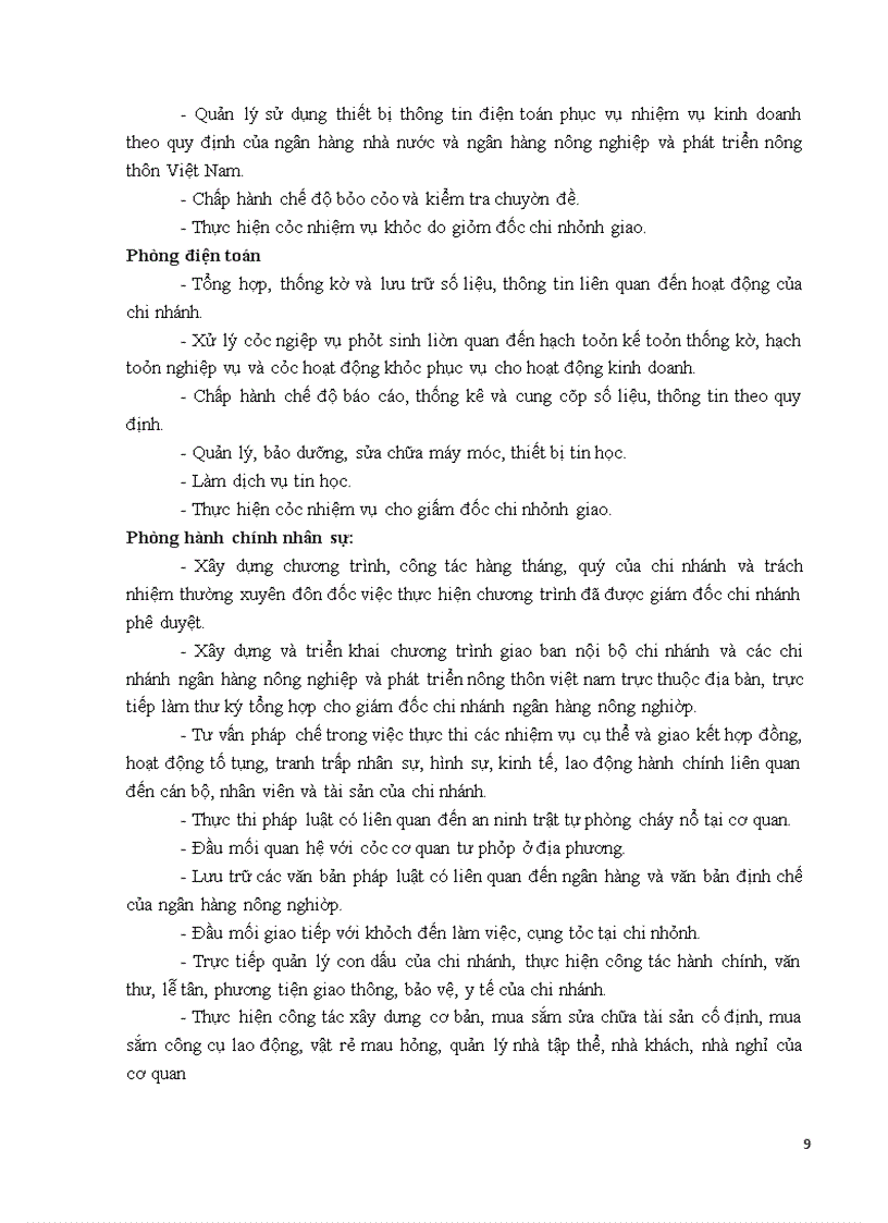 image for page Cơ cấu tổ chức cũng như hoạt động kinh doanh của ngân hàng nông nghiệp và phát triển nông thôn chi nhánh Đông Hà Nội