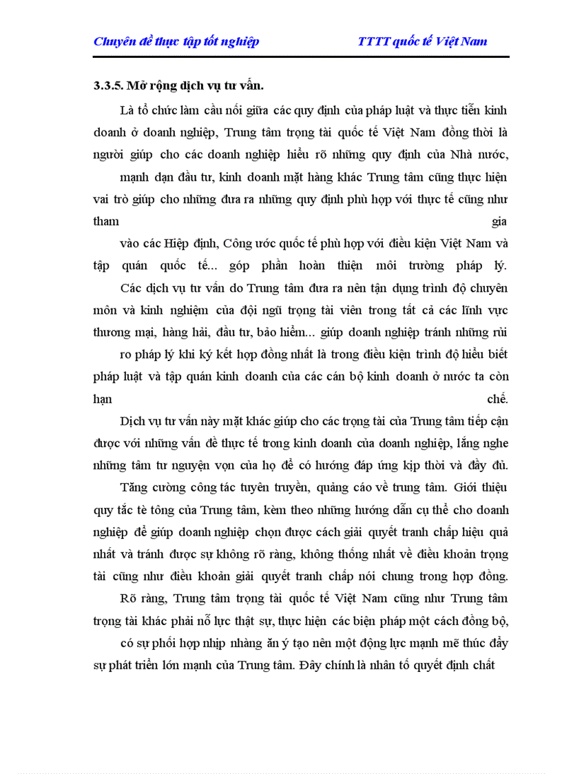 image for page Báo cáo tổng hợp về Trung tâm trọng tài quốc tế Việt Nam