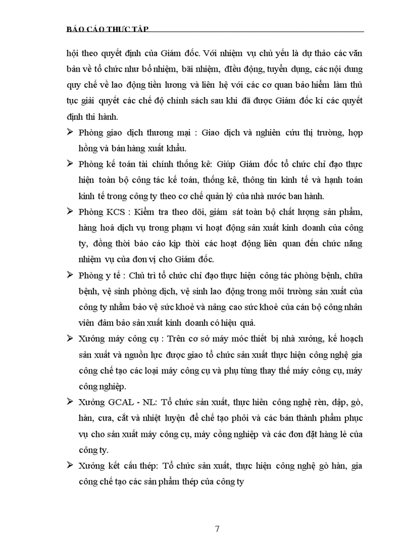 image for page Báo cáo thực tập tại công ty cơ khí Hà Nội.