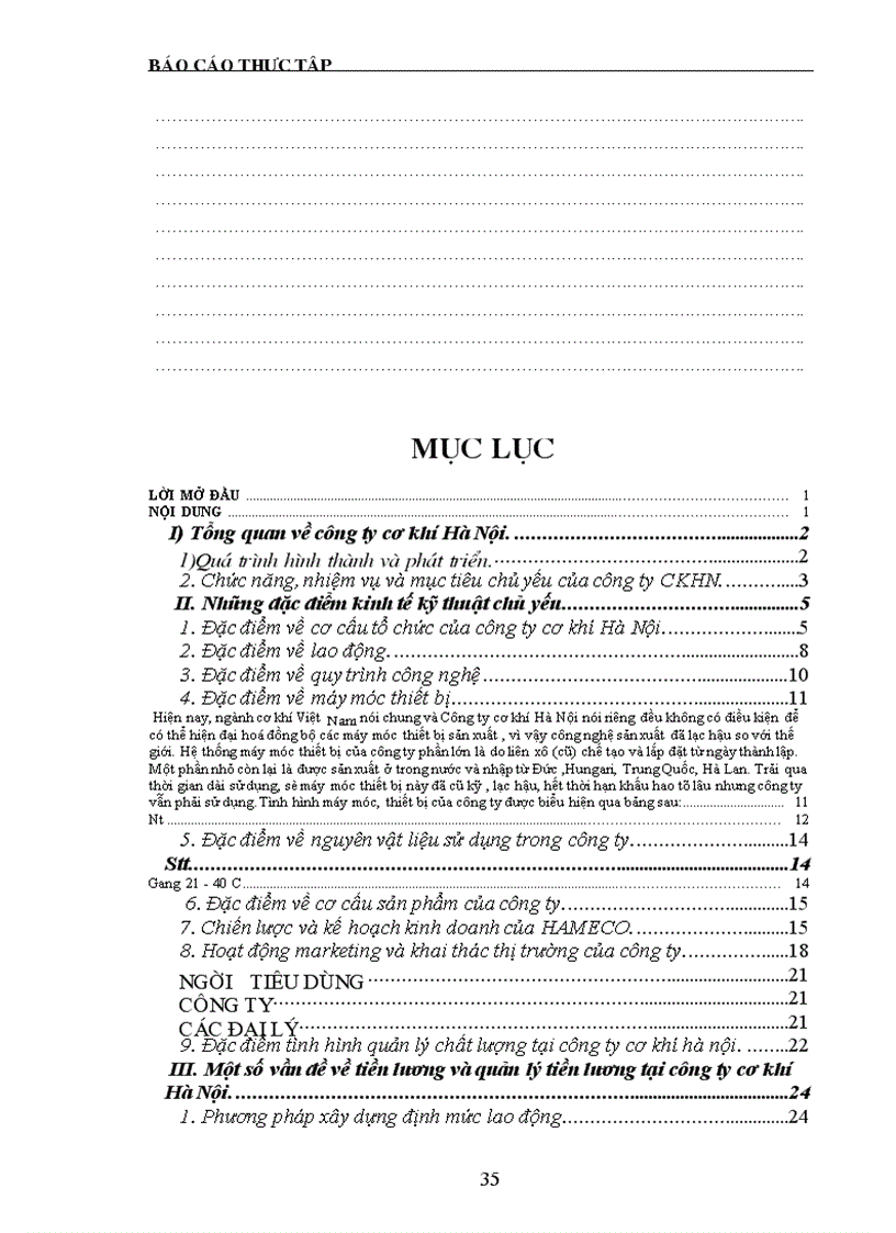 image for page Báo cáo thực tập tại công ty cơ khí Hà Nội.