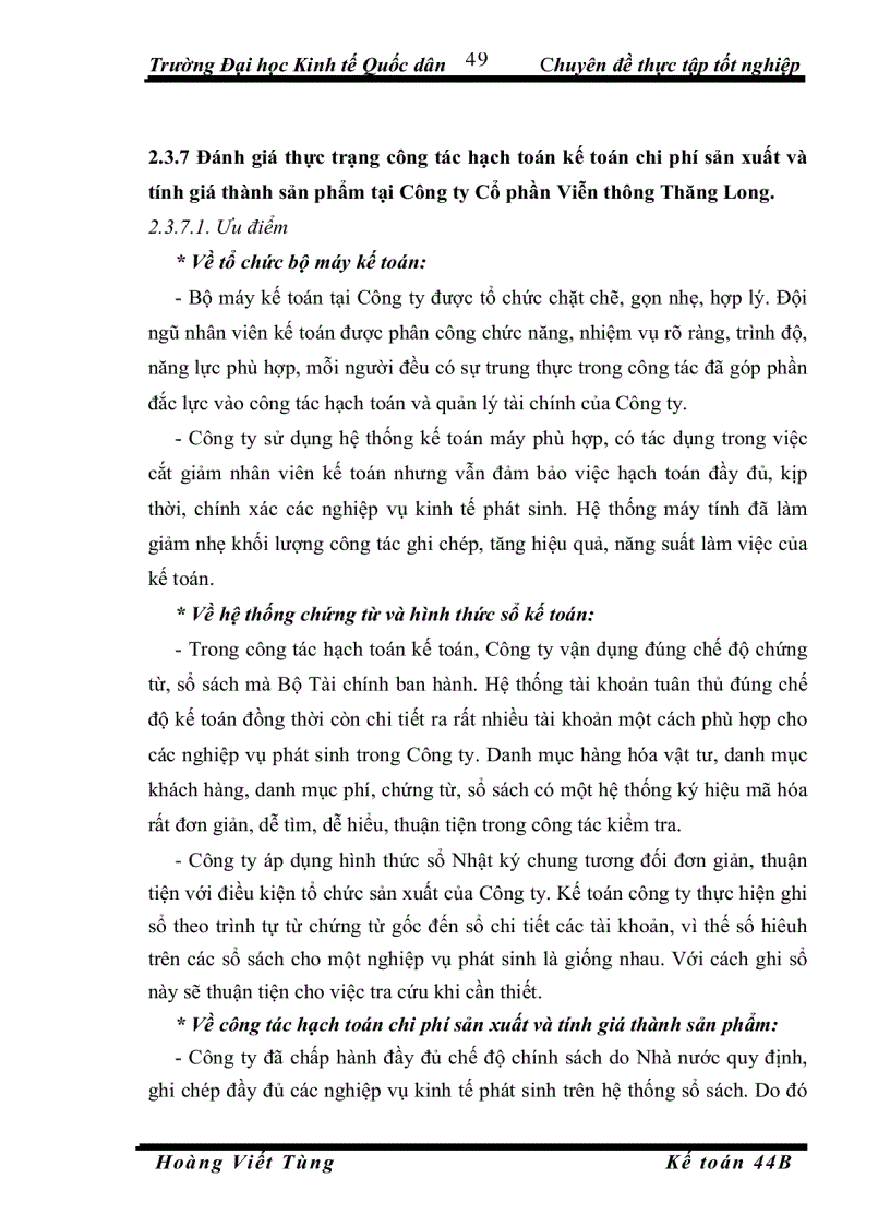 image for page Hoàn thiện hạch toán chi phí sản xuất và tính giá thành sản phẩm tại Công ty Cổ phần Viễn thông Thăng Long