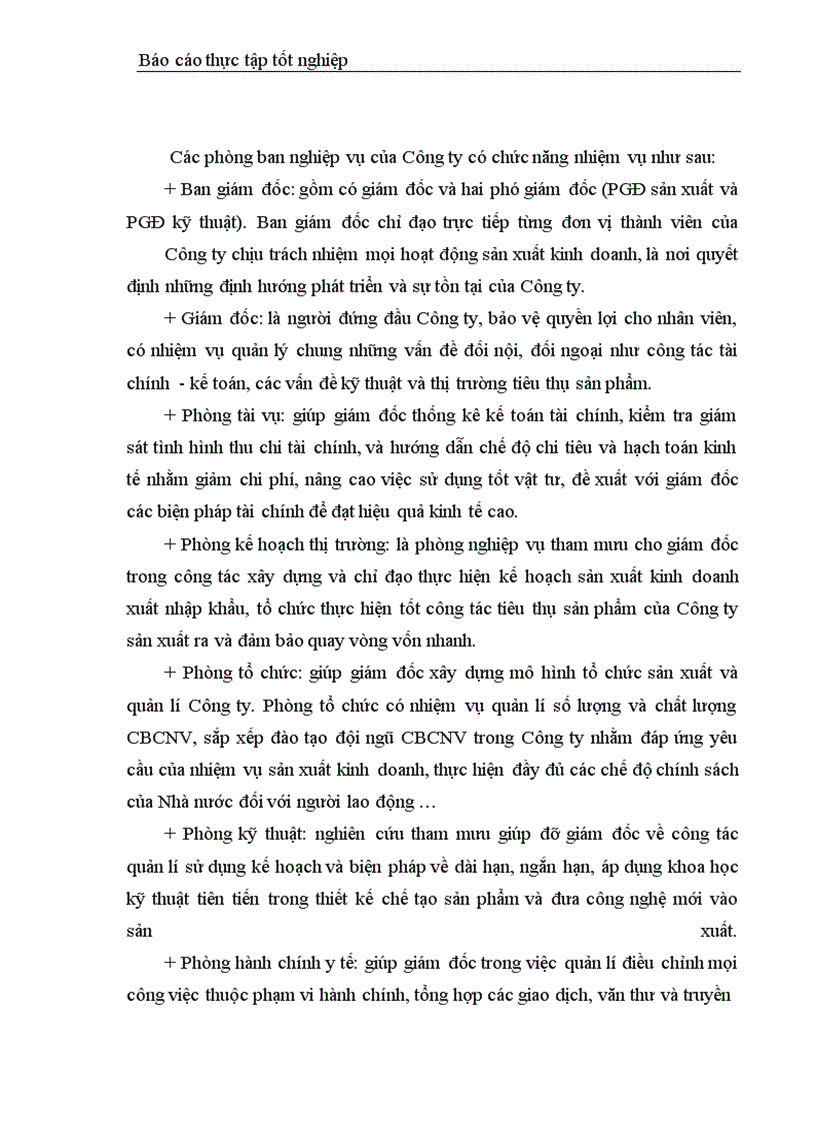 image for page Báo cáo thực tập tại công ty dệt Minh Khai