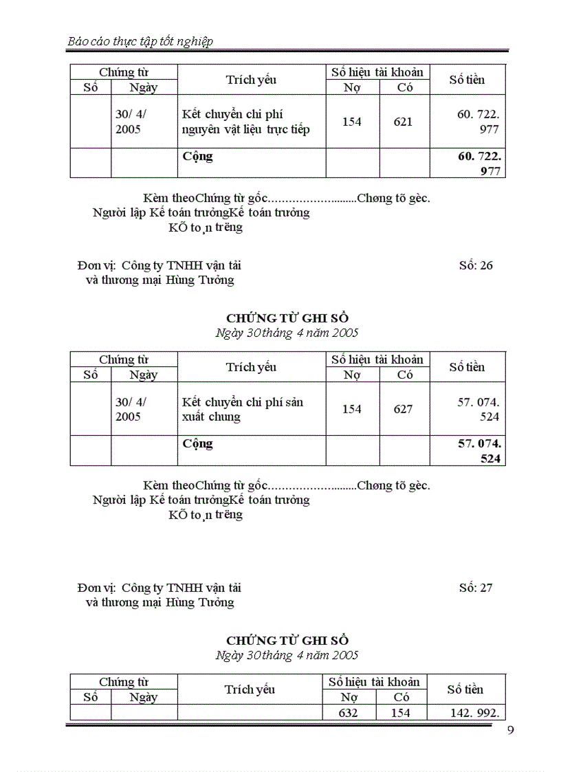 image for page Thực tập tốt nghiệp tại Công ty TNHH vận tải và thương mại Hùng Tưởng