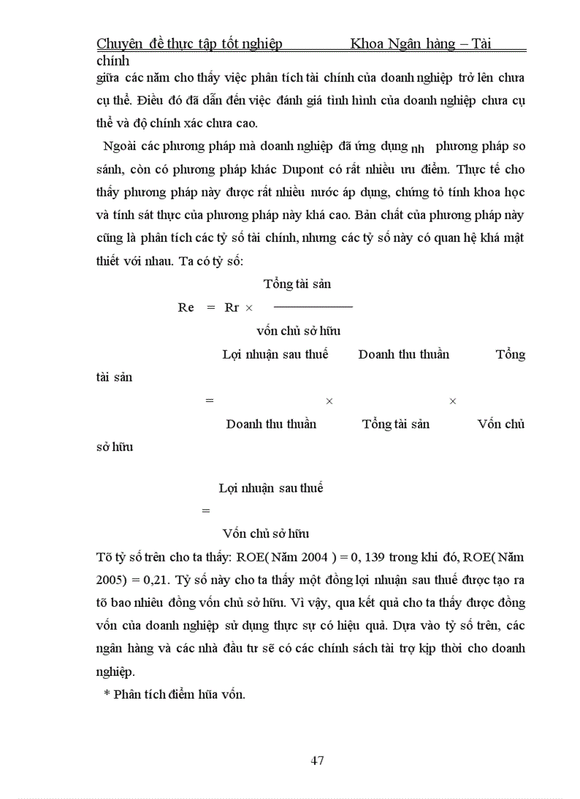 image for page Nâng cao khả năng phân tích tài chính tại công ty cổ phần may Hưng Yên