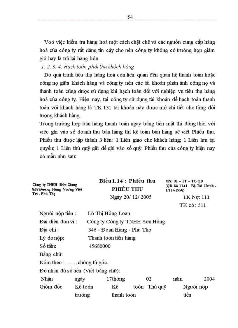 image for page Thực trạng hạch toán tiêu thụ và xác định kết quả tiêu thụ hàng hóa tại công ty TNHH Đức Giang